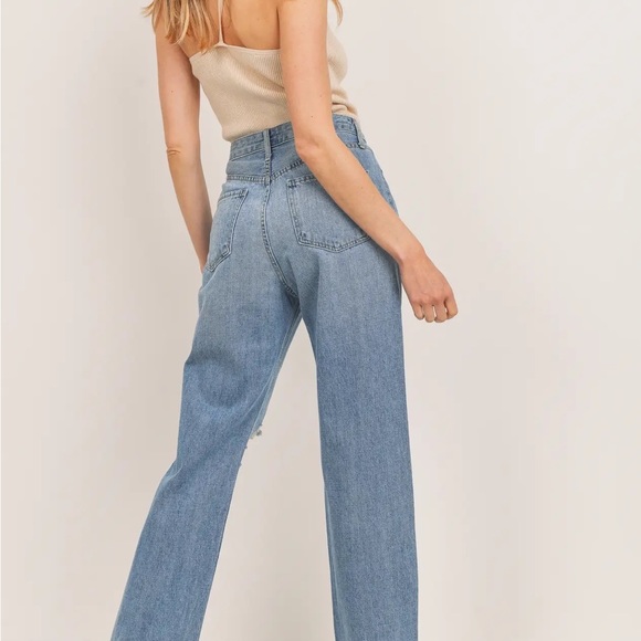 High Rise Long Straight Jean - Picture 2 of 3